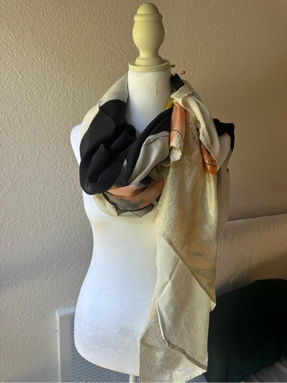 Gottex Silk scarf floral